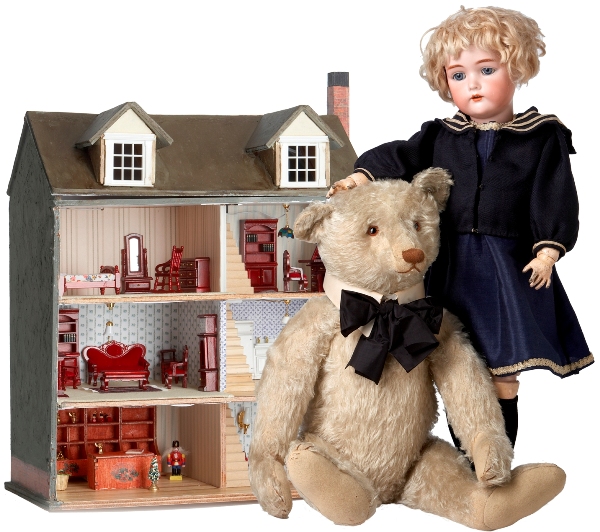 Int. Poppenhuis/miniaturen en Poppen en Berenbeurs. Logo